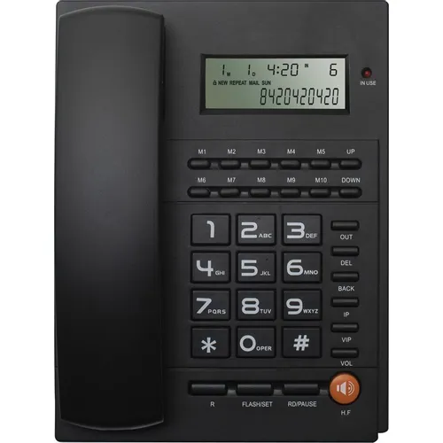 Проводной телефон Ritmix RT-420, черный