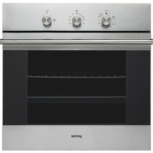 Духовой шкаф газовый Korting OGG541CFX, 60л, дверца с 3 стеклами, нержавеющая сталь