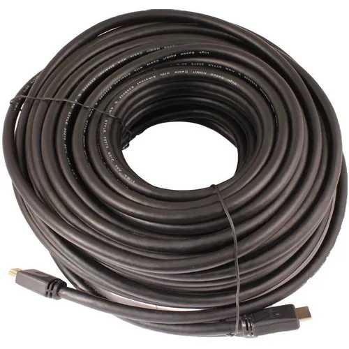 Кабель аудио-видео WH-111, HDMI (m) - HDMI (m), ver 2.0, 30м, GOLD, черный [10320]