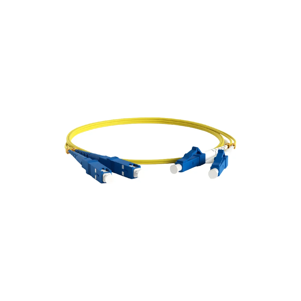 Волоконно-оптический шнур Hyperline FC-D2-9-LC/UR-SC/UR-H-3M-LSZH-YL 28389