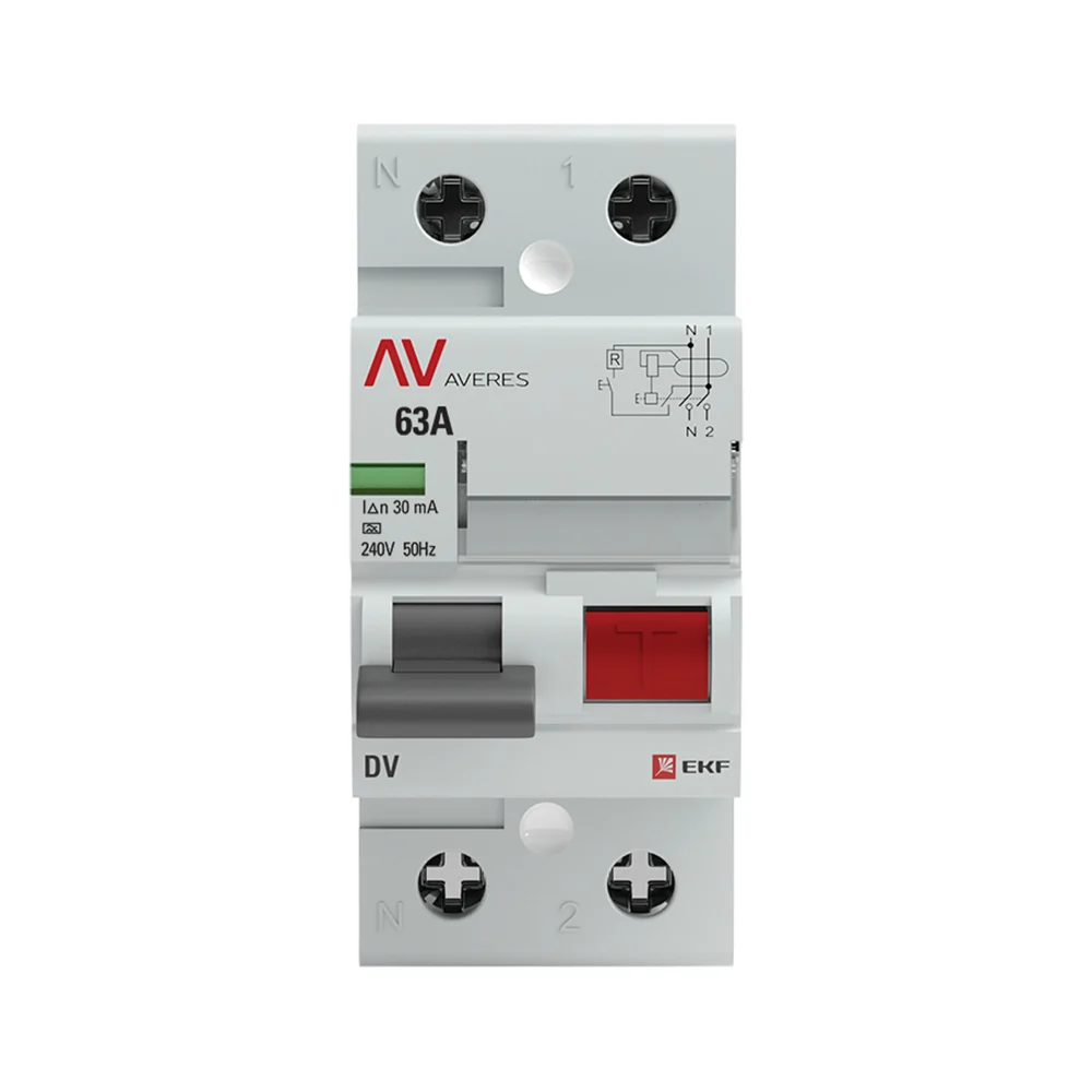 Устройство защитного отключения EKF DV AVERES rccb-2-63-30-a-av