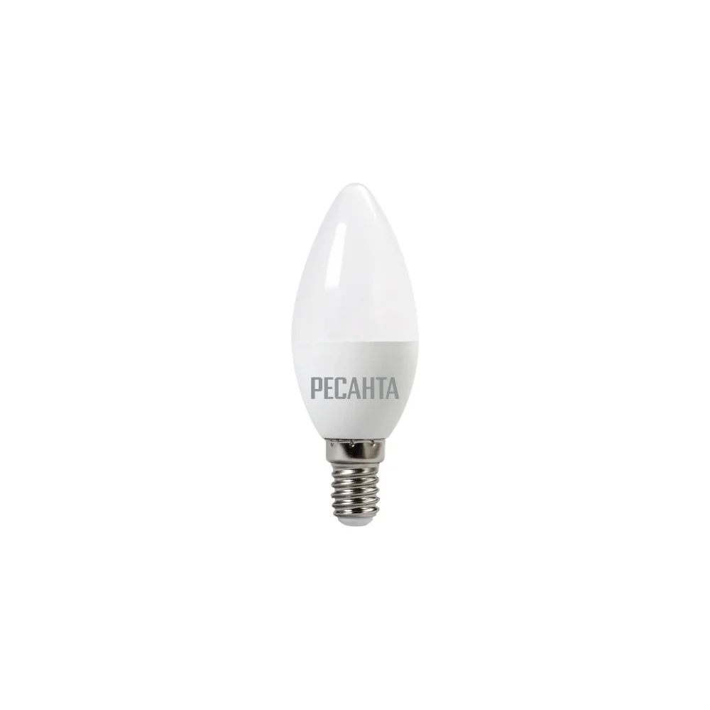 Светодиодная лампа Ресанта LL-R-C37-6W-230-4K-E14 76/1/4
