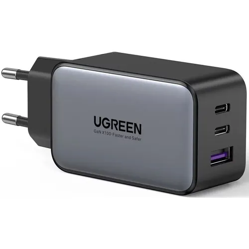 Сетевое зарядное устройство UGREEN 10335, USB-A, USB-C, 65Вт, 4.5A, черный