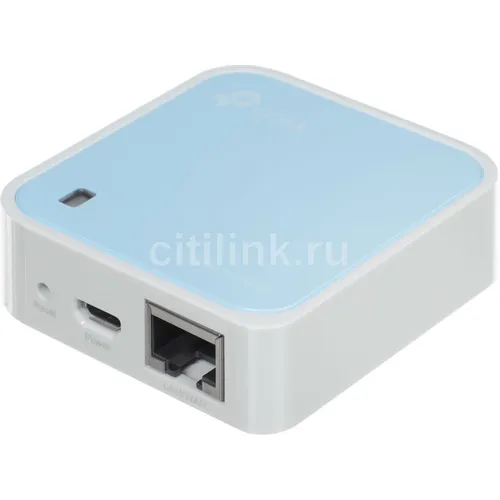 Wi-Fi роутер TP-LINK TL-WR802N, Wi-Fi 4, N300, 2.4ГГц, 1 WAN/LAN, белый