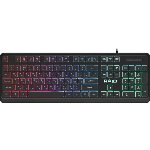 Клавиатура Defender Raid GK-778DL, проводная, USB, мембранная, черный [45778]