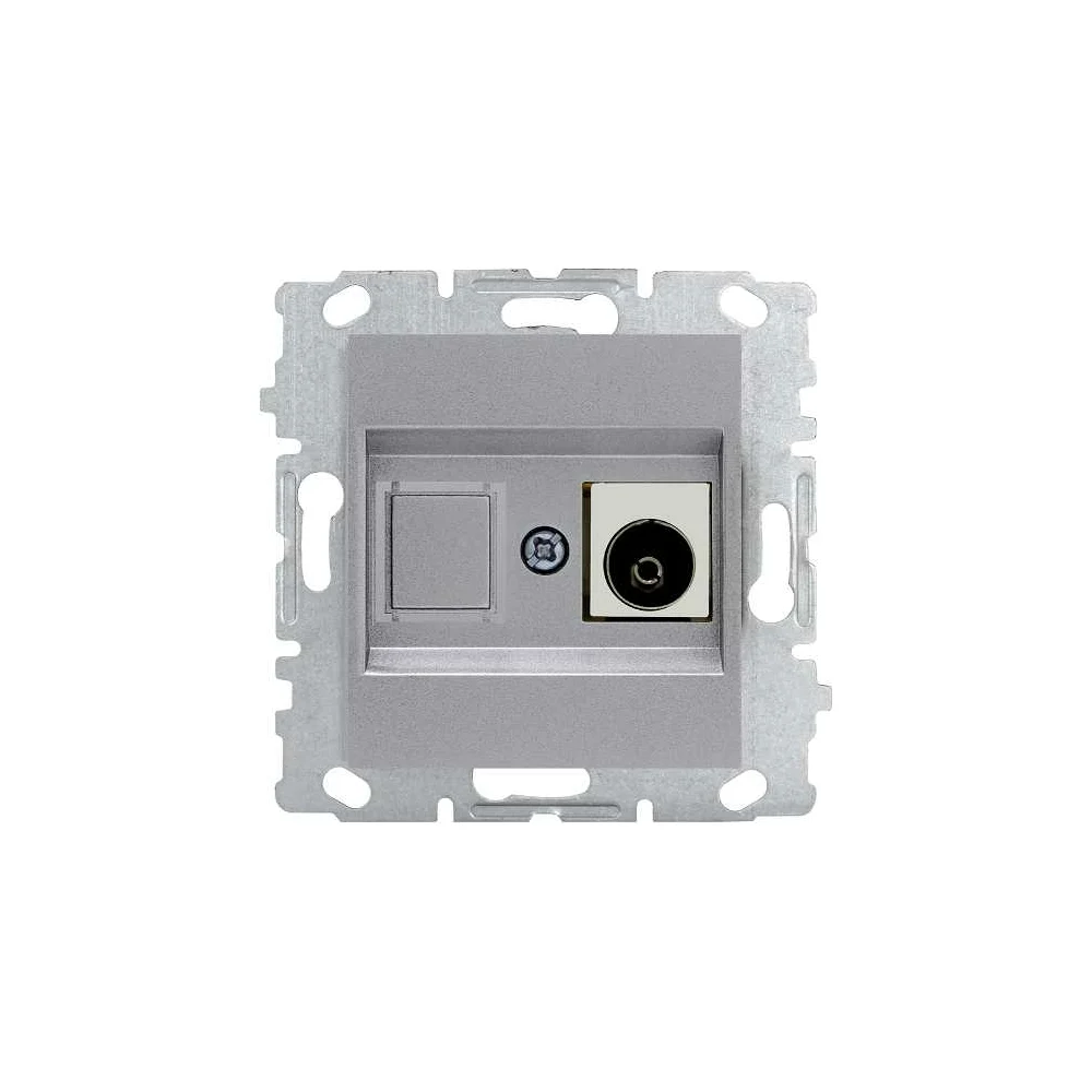Телевизионная розетка Vesta Electric Exclusive Silver Metallic FRZ00041012SER
