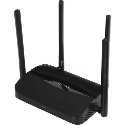 Wi-Fi роутер MERCUSYS MR25BE, Wi-Fi 7, BE3600, 2.4/5ГГц, 3 LAN, черный