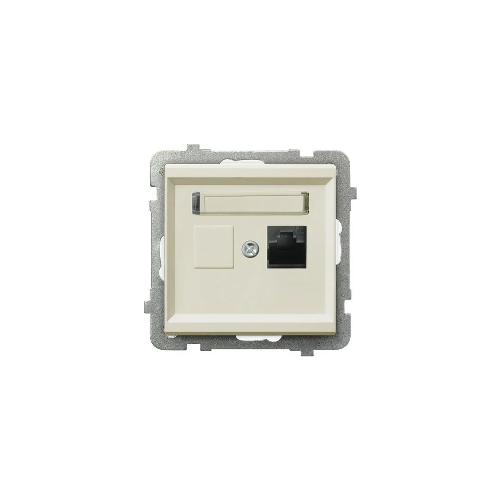 Компьютерная розетка Ospel Sonata GPK-1R/K/m/27