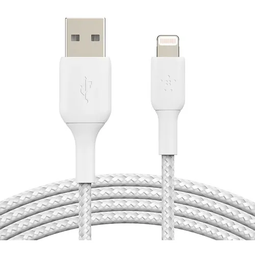 Кабель Belkin CAA002bt3MWH, Lightning (m) - USB (m), 3м, белый