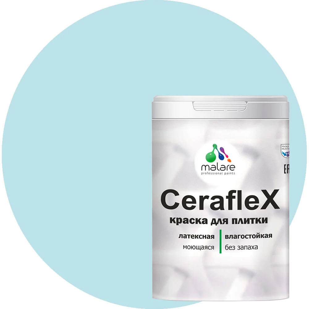 Латексная краска для кафельной и керамической плитки MALARE Ceraflex 2036773402824