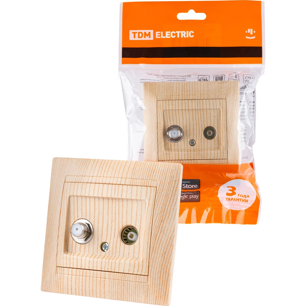 Розетка TV TDM ELECTRIC Лама SQ1815-0320