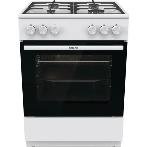 Газовая плита Gorenje GG6A10WFFM, газовая духовка, без крышки, сталь, белый