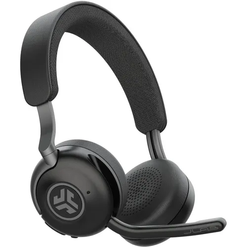 Гарнитура JLAB Epic Work ANC Wireless Duo with Stand, для компьютера/мобильных устройств, накладные, Bluetooth, черный [hbepicworkrblk63]