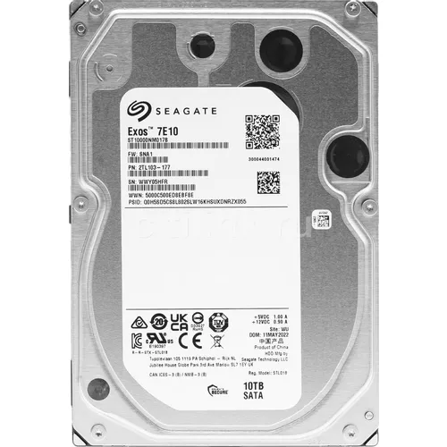 Жесткий диск Seagate Exos 7E10 ST10000NM017B, 10ТБ, HDD, SATA III, 3.5"