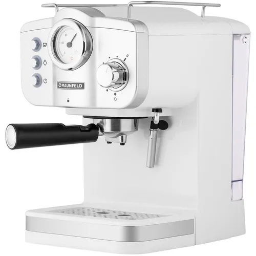 Кофеварка MAUNFELD MF-735WH PRO, рожковая, белый