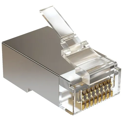 Коннектор Sysmatrix (PLUG 8P8C5ES.UW) RJ45 кат.5E STP прозр. (упак.:100шт)