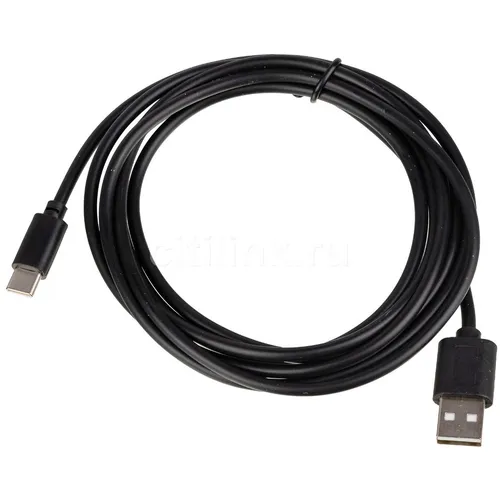Кабель USB Type-C (m) - USB (m), 2м, 3A, черный