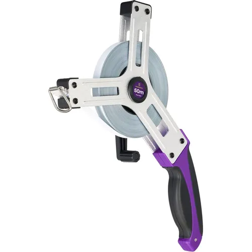 Мерная лента геодезическая ERMENRICH Reel SX50, 50м x13мм, с автостопом [84578]