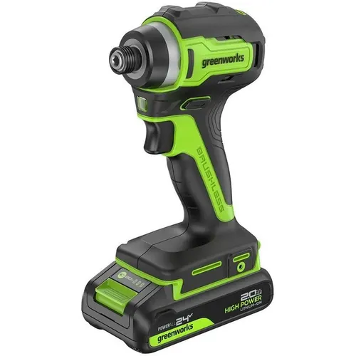 Ударный винтоверт GREENWORKS ID3170, 2Ач, с одним аккумулятором [3804907cua]