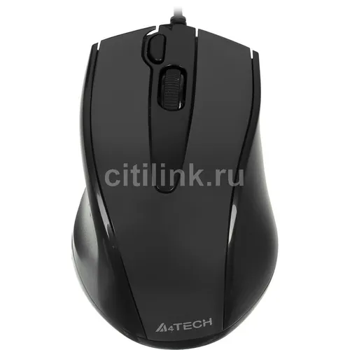 Мышь проводная A4TECH V-Track Padless N-500F, оптическая, USB, 1200dpi, черный