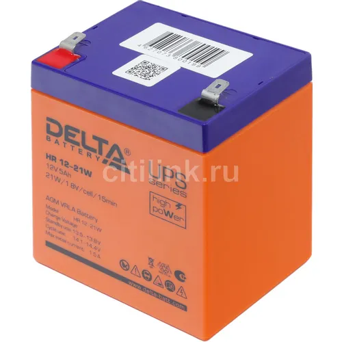 Аккумуляторная батарея Delta HR 12-21 W для ИБП, 12В, 5Ач