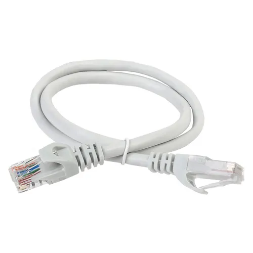 Патч-корд ITK вилка RJ-45, вилка RJ-45, кат.5E, ПВХ, 0.5м, серый [pc01-c5eu-05m]