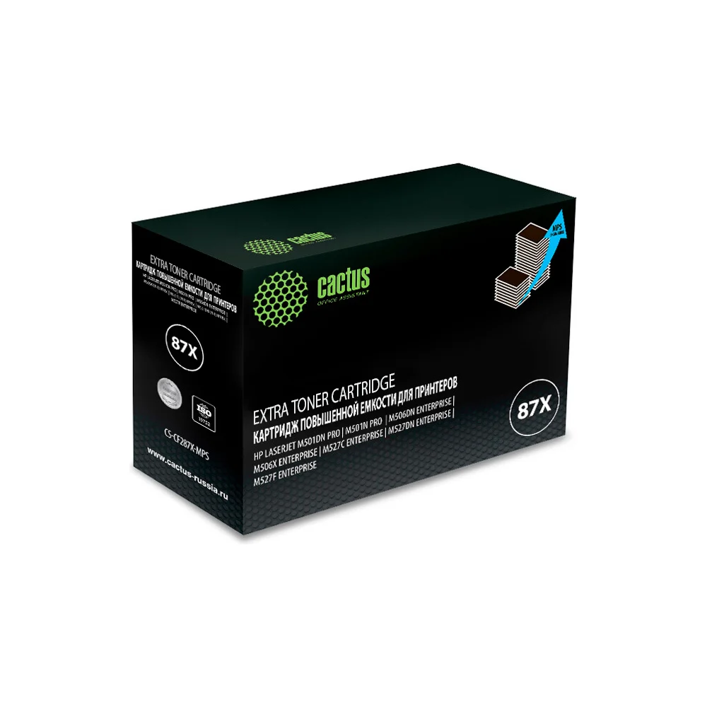 Лазерный картридж для hp lj m506dn/m506n/m506x Cactus cf287xx 1086946
