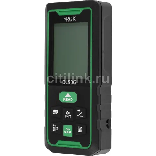 Лазерный дальномер RGK DL50G, 2 класс лазера, 535нм, луч зеленый [778176]