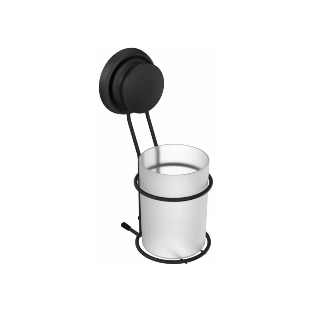 Одинарный пластиковый держатель для ванной FORA GRAFIT FOR-GRA044