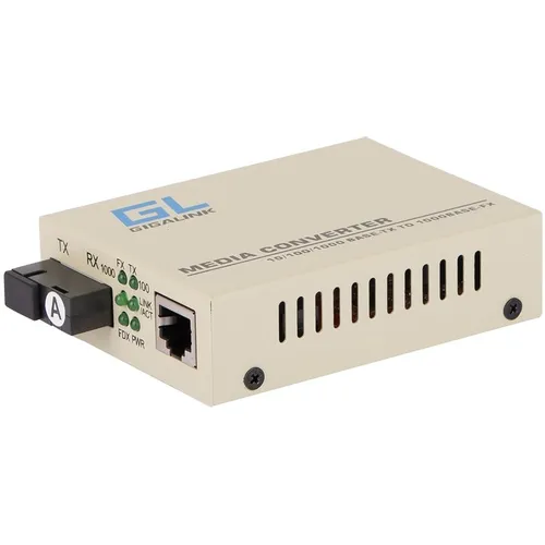 Медиаконвертер GIGALINK GL-MC-UTPF-SC1G-18SM-1310-N