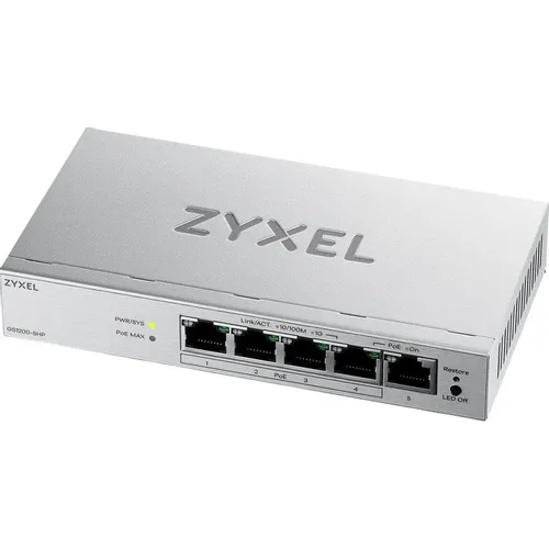 Коммутатор ZyXEL GS1200-5HPV3-EU0101F, управляемый