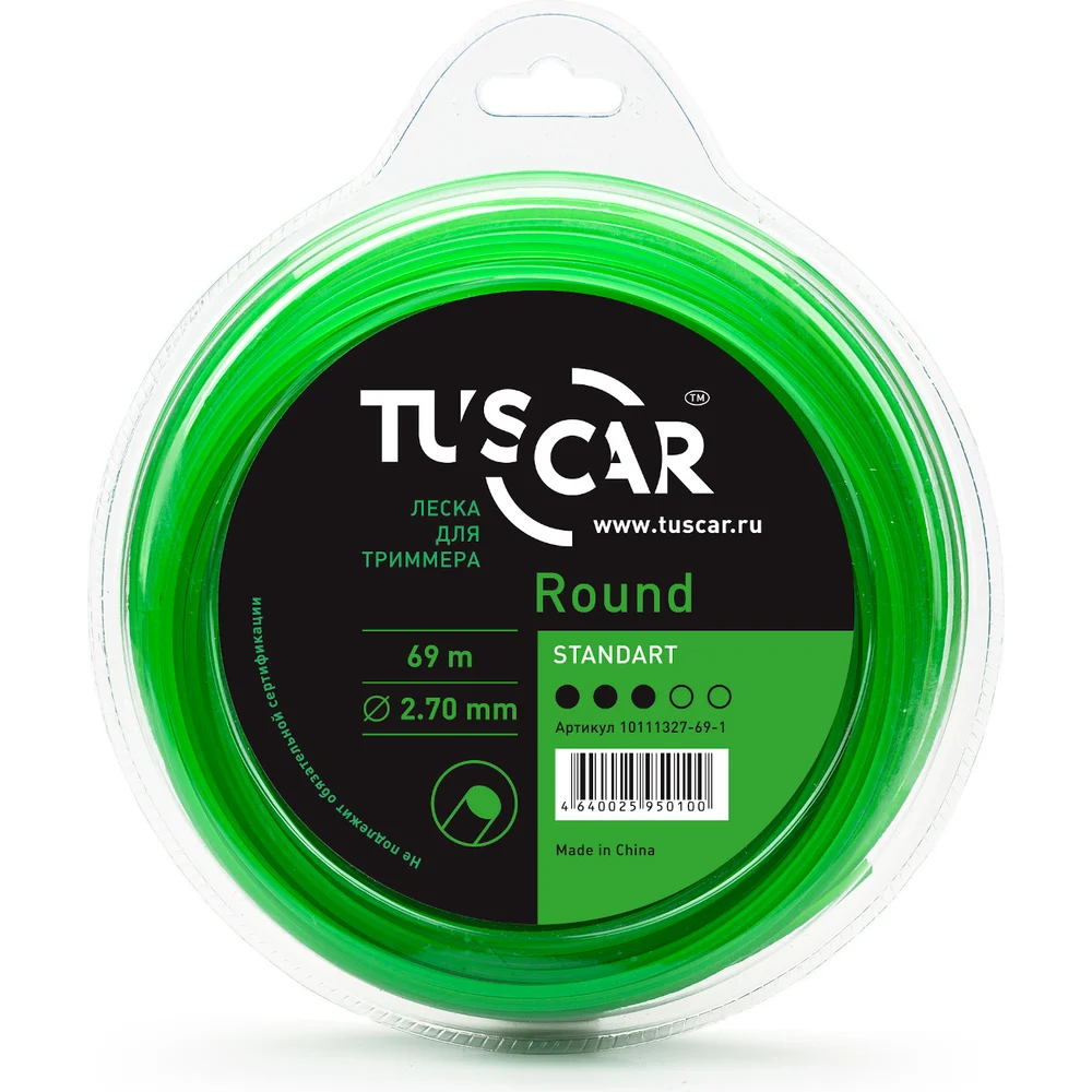 Леска для триммера TUSCAR Round Standart 10111327-69-1