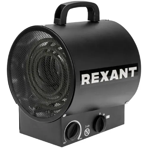 Электрическая тепловая пушка REXANT 60-0037, 3кВт, черный