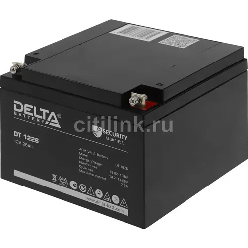 Аккумуляторная батарея Delta DT 1226 для ИБП, 12В, 26Ач
