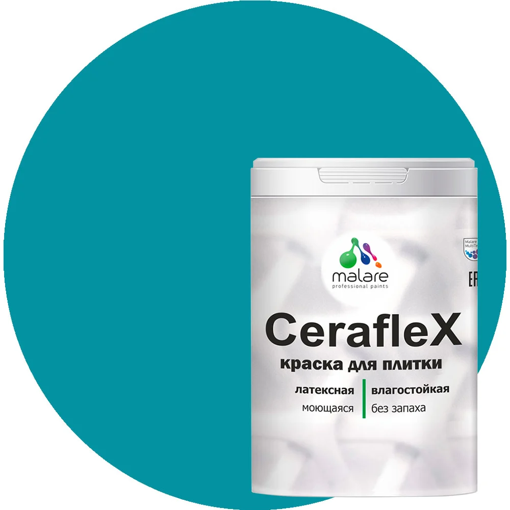 Латексная краска для кафельной и керамической плитки MALARE Ceraflex 2036773321248
