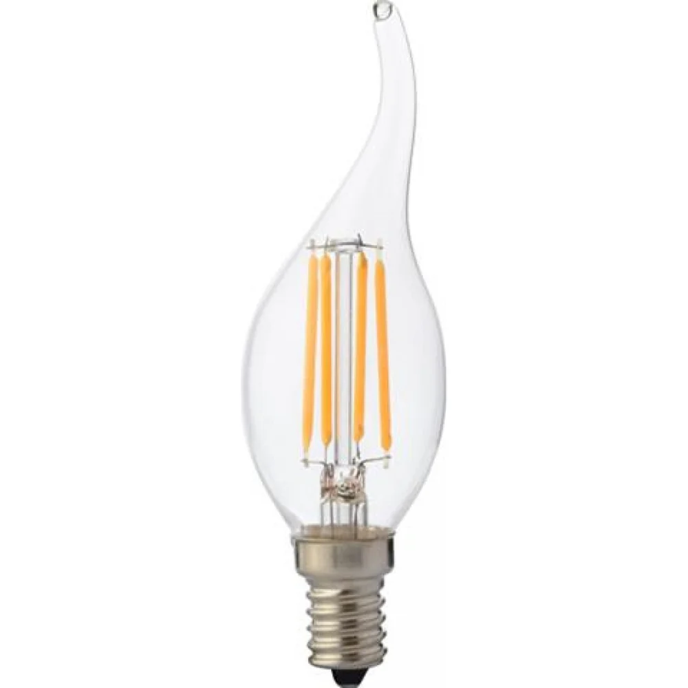 Светодиодная филаментная лампа HOROZ ELECTRIC FILAMENT FLAME-4 4W 4200K E14 220-240V 001-014-0004 HRZ00002160