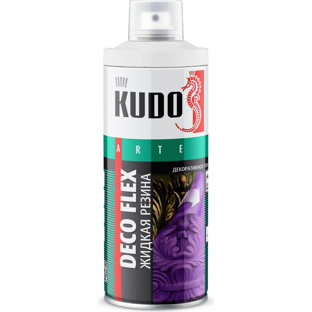 Краска для декоративных работ KUDO ЖИДКАЯ РЕЗИНА DECO FLEX KU-5301