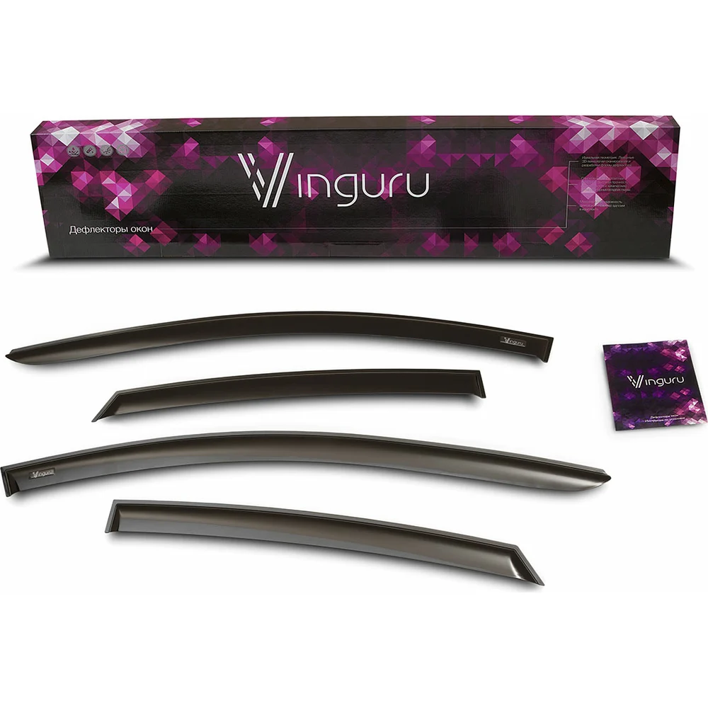 Накладные дефлекторы окон Toyota Rav 4, 2013-2018 крос. vinguru AFV55613