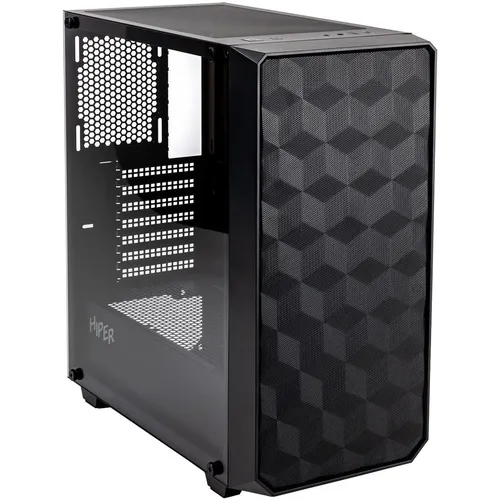 Корпус ATX HIPER BH34-1, Midi-Tower, без БП, черный