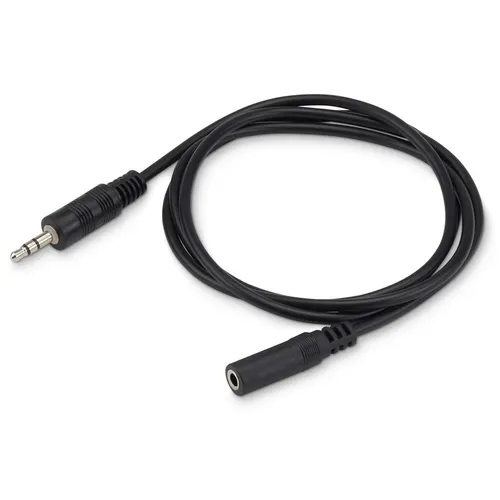 Кабель-удлинитель аудио Buro BAAC003-1, Jack 3.5 (m) - Jack 3.5 (f), 1м, черный