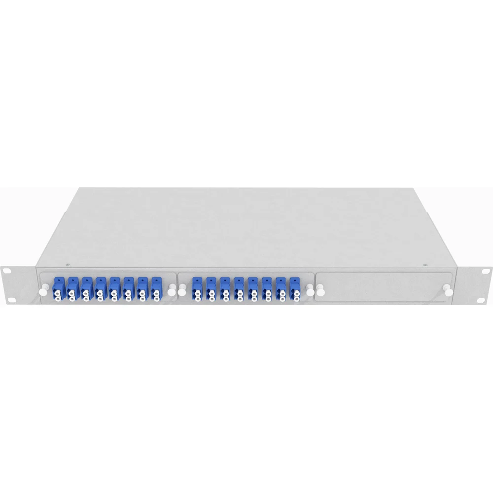 Стоечный кросс оптический TopLan КРС-Top-1U-16DLC/U-OS2-GY
