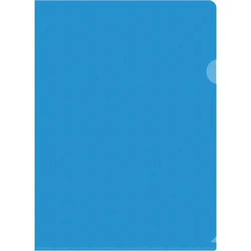 Папка-уголок Buro -E120BU/BLU, A4, тисненый, пластик, 0.12мм, синий 20 шт./кор.