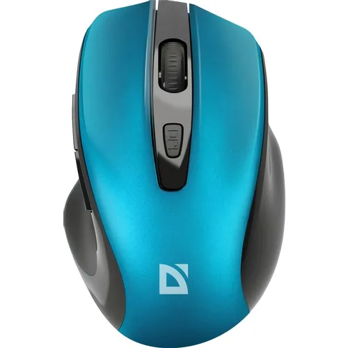 Мышь беспроводная Defender Prime MB-053, радио, оптическая, USB, 1600dpi, бирюзовый и черный [52054]