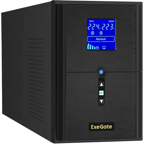 ИБП EXEGATE SineTower SZ-2000.LCD.AVR.3SH.1C13.USB, 2000ВA [ex295989rus]