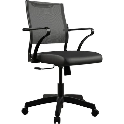 Кресло МЕТТА Sit Air 24/7 M4-59K - T+Extra (M09.B02.G15.W01), сетка/экокожа, до 120кг, топ-ган, фиксированные подлокотники, черный/черный