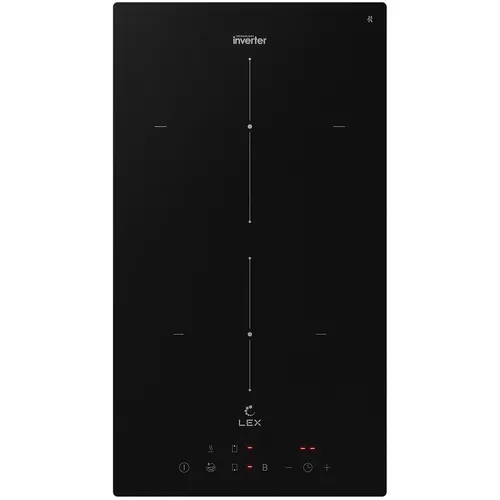 Индукционная варочная поверхность LEX Hi-Tech EVI 3020B I BL, конфорок: 2 шт., стеклокерамика, независимая, черный