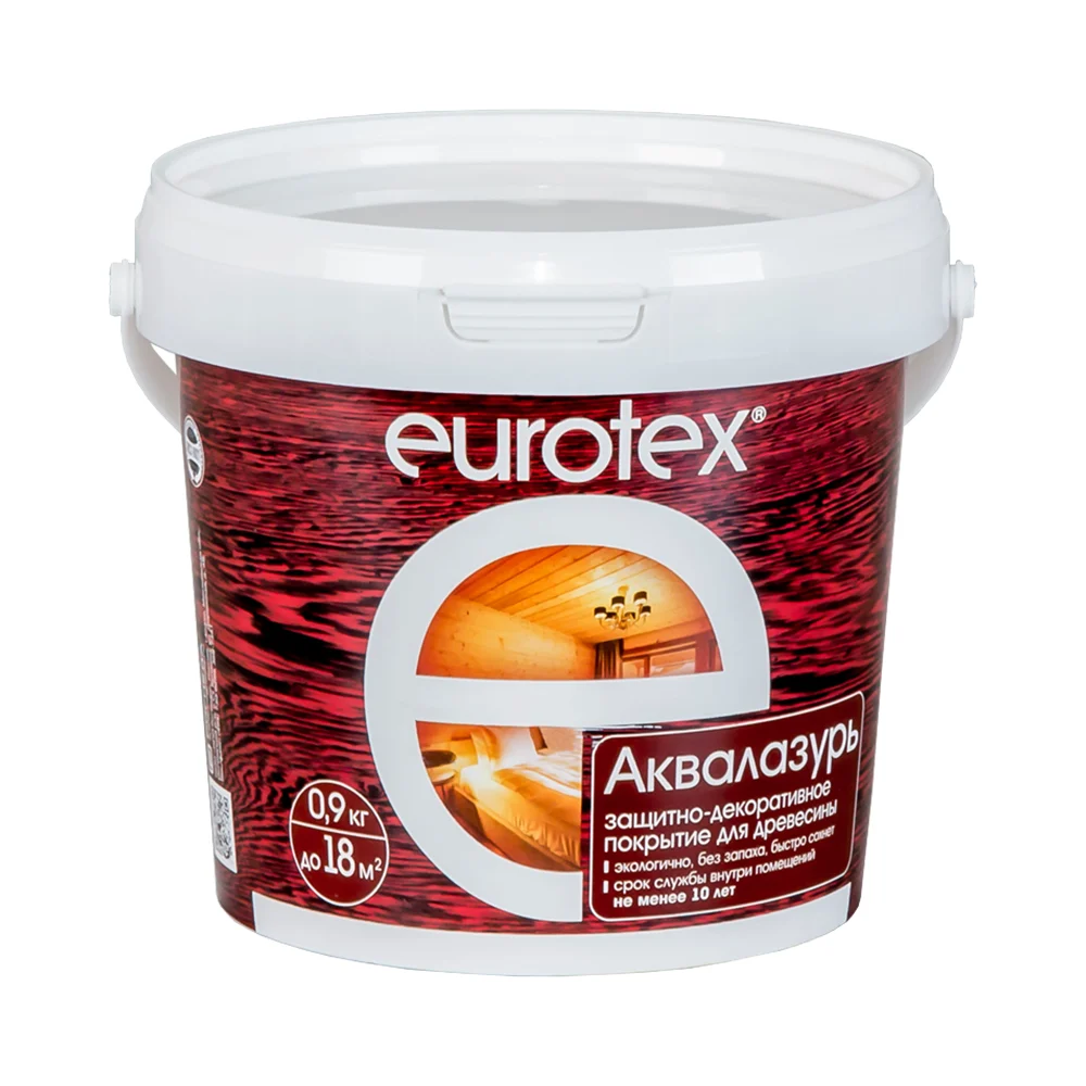 Защитно-декоративное покрытие для древесины Eurotex 15545