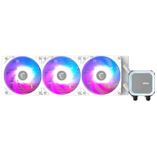 Система водяного охлаждения MSI Mag Coreliquid A13 360, 3-pin, ARGB, 120мм, белый, retail [306-7zwda21-l80]