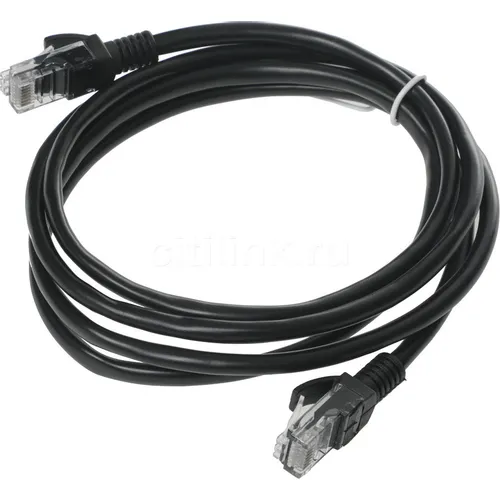 Патч-корд PREMIER PP10-1.5M/BK литой (molded), UTP, кат.5E, 1.5м, 4 пары, 26AWG, 0.02мм, медь, многожильный, черный