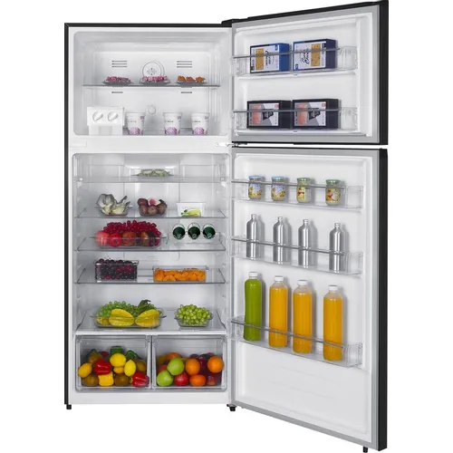 Холодильник двухкамерный HIBERG i-RFT 750G B Total No Frost, инверторный, черный